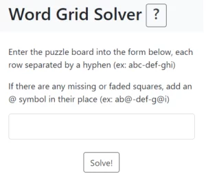 word grid solver